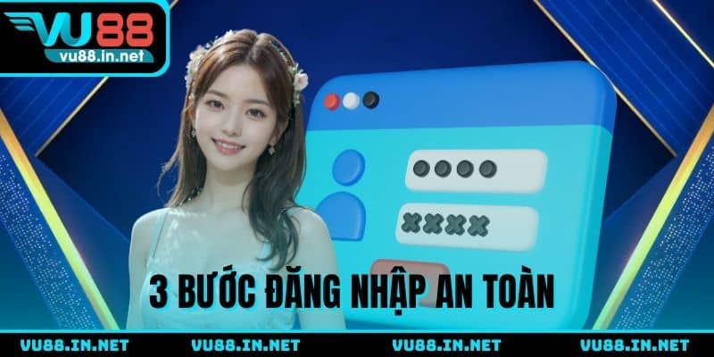 3 Bước thực hiện đăng nhập VU88 an toàn