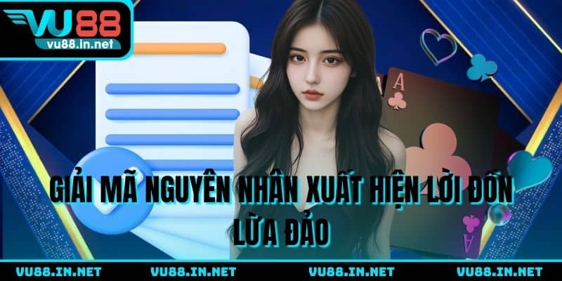 Nguyên nhân xuất hiện lời đồn lừa đảo VU88